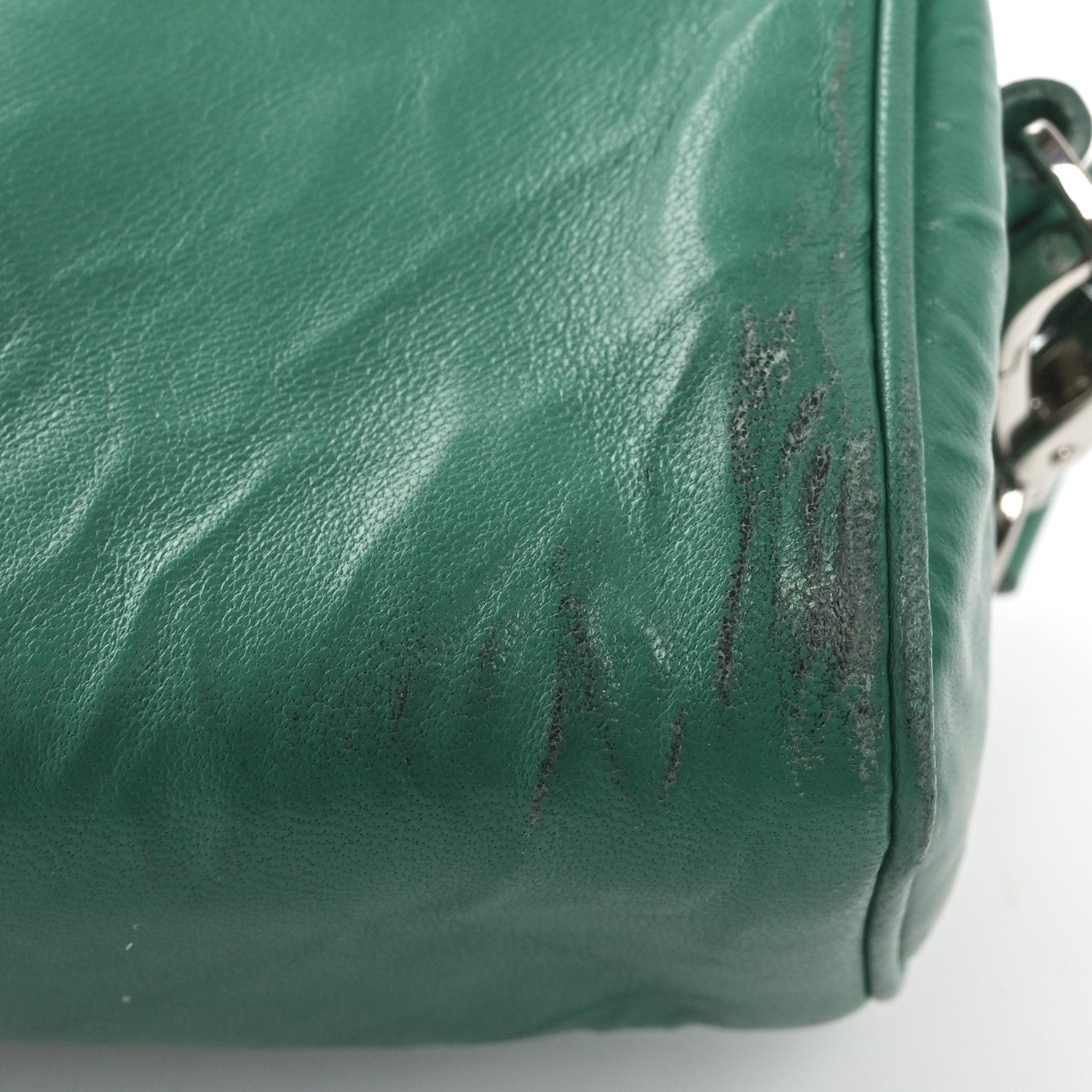 Prada Nappa Antique Multi-Pocket Shoulder Bag Green 10 of 10
