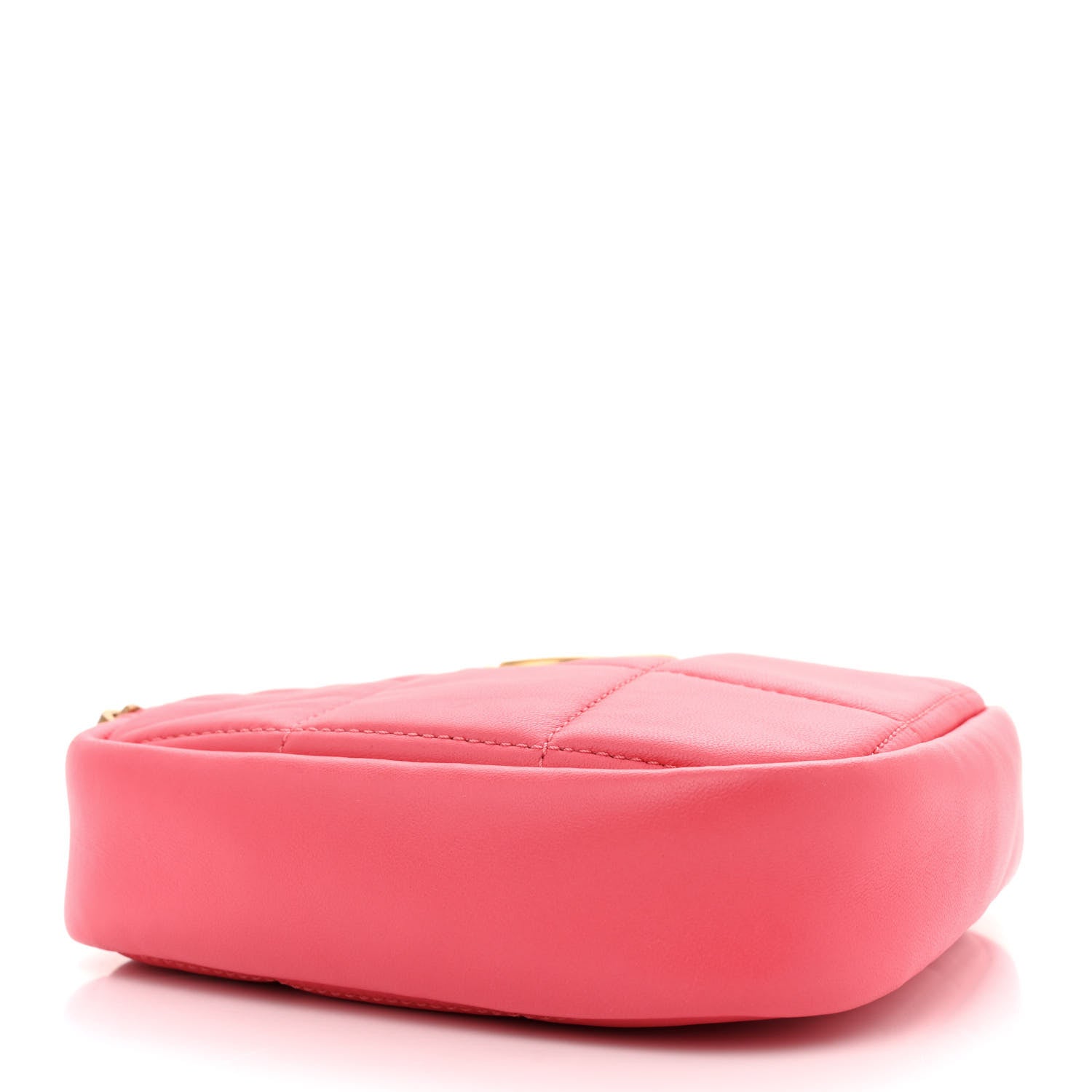 Chanel Lambskin Quilted Diamond Clutch With Chain Pink 4 of 10