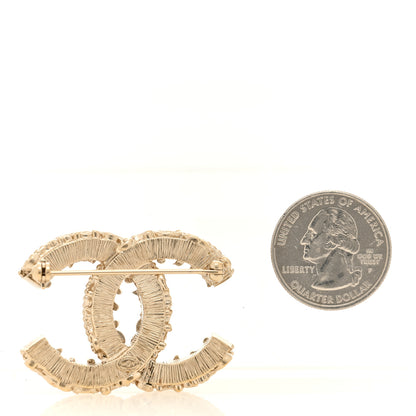 Chanel Enamel CC Baroque Brooch Black Gold 2 of 4
