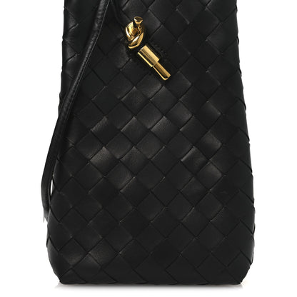 Bottega Veneta Nappa Intrecciato Andiamo Phone Pouch Black 7 of 9