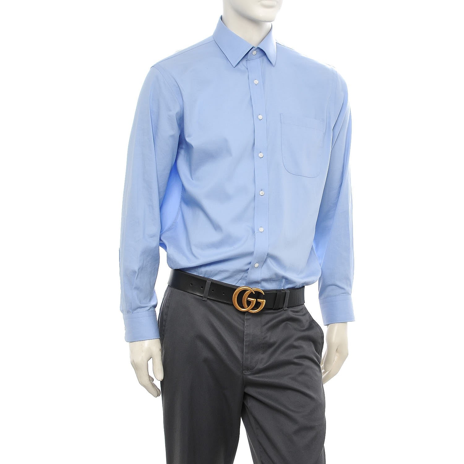 Gucci Faded Calfskin Double G 40mm Belt 85 34 Black 2 of 9