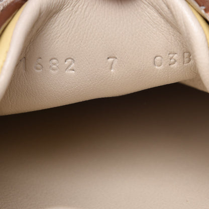 Gucci GG Monogram Suede Web Mens G74 Sneakers 7 Beige Ruggine Cuir 16 of 18