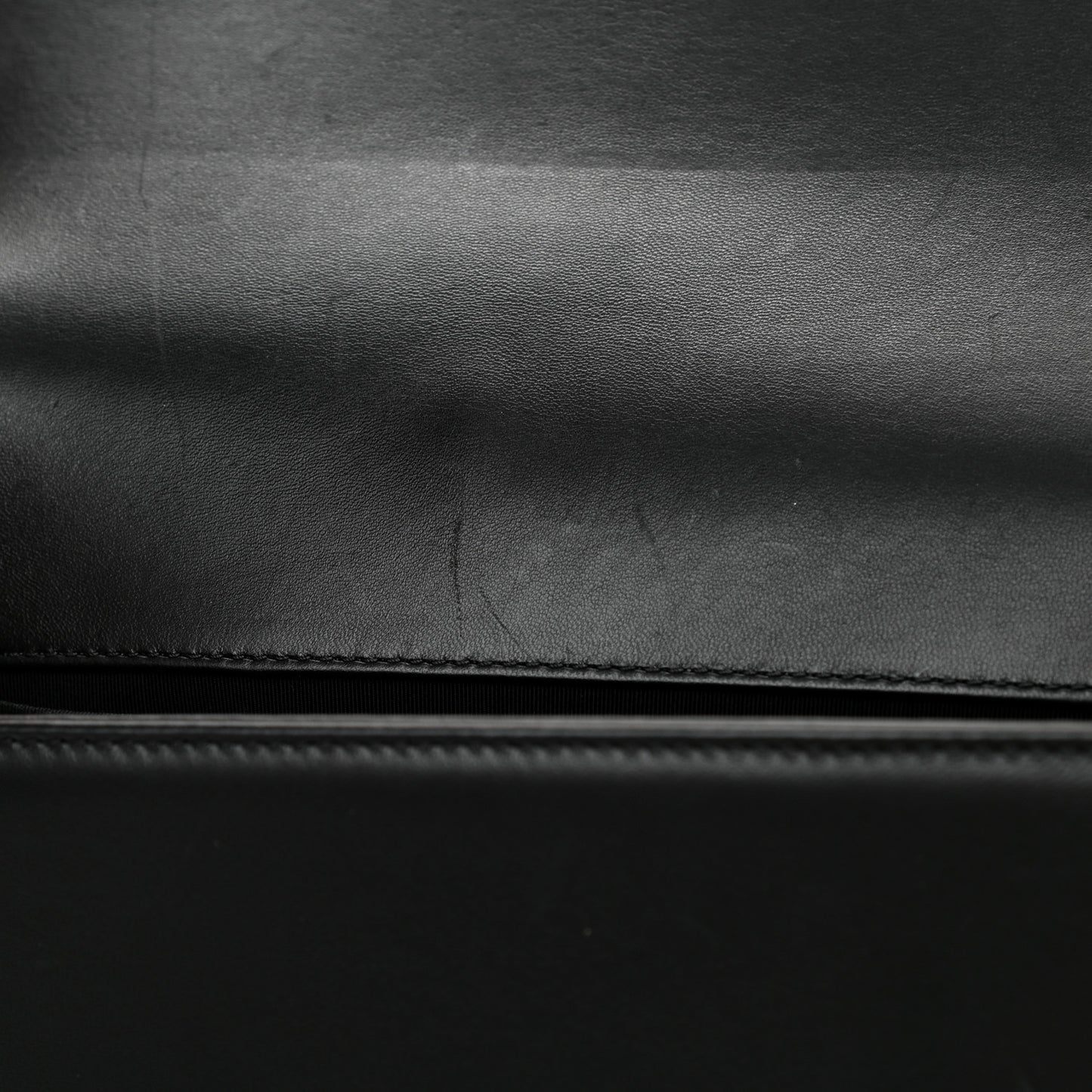 Lambskin Quilted Medium Boy Flap Black