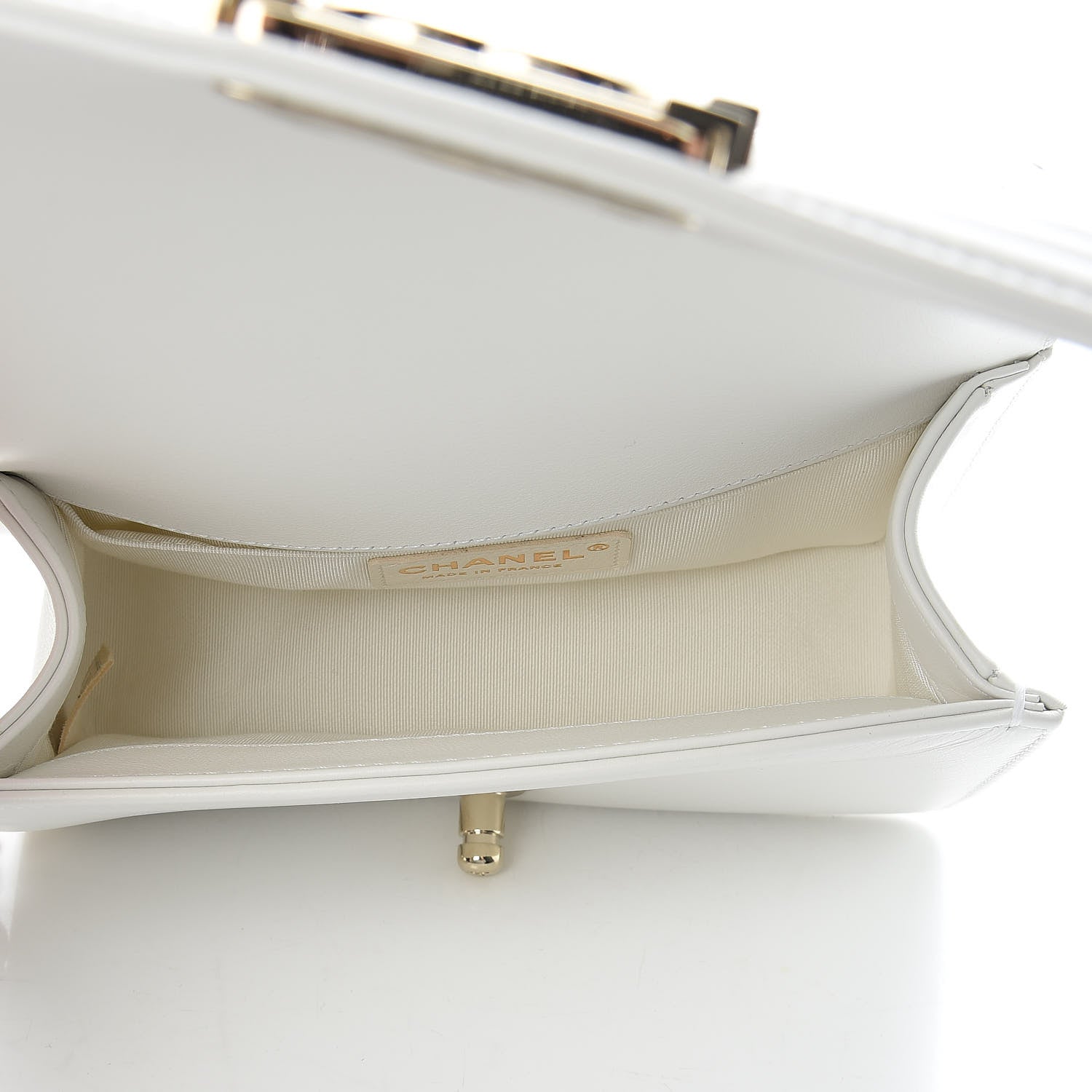 Chanel Calfskin Pearl Small Boy Flap White 5 of 16