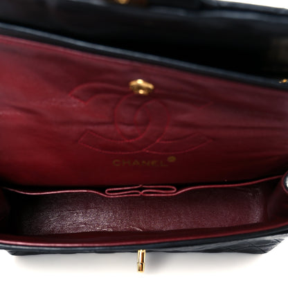 Chanel Lambskin Quilted Small Double Flap Black 9 of 23