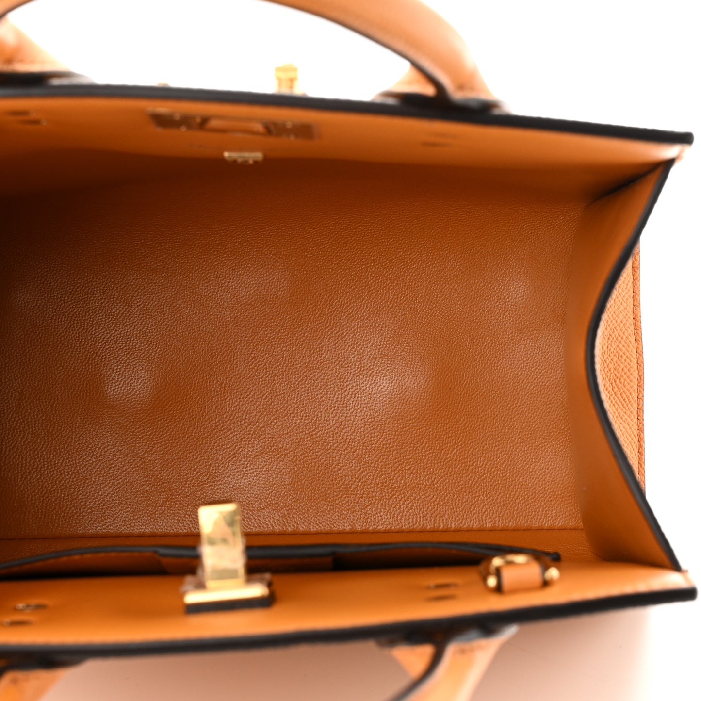 Hammered Calfskin Small The Studio Box Bag Olivello