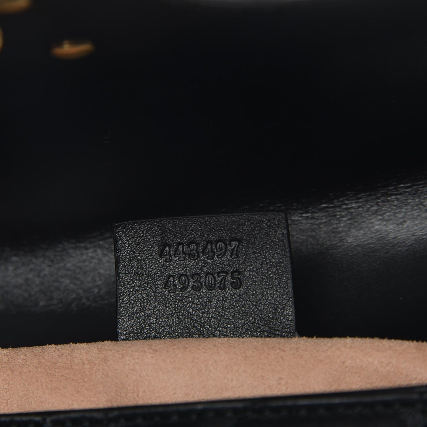 Calfskin Matelasse Studded Small Pearly GG Marmont Shoulder Bag Black