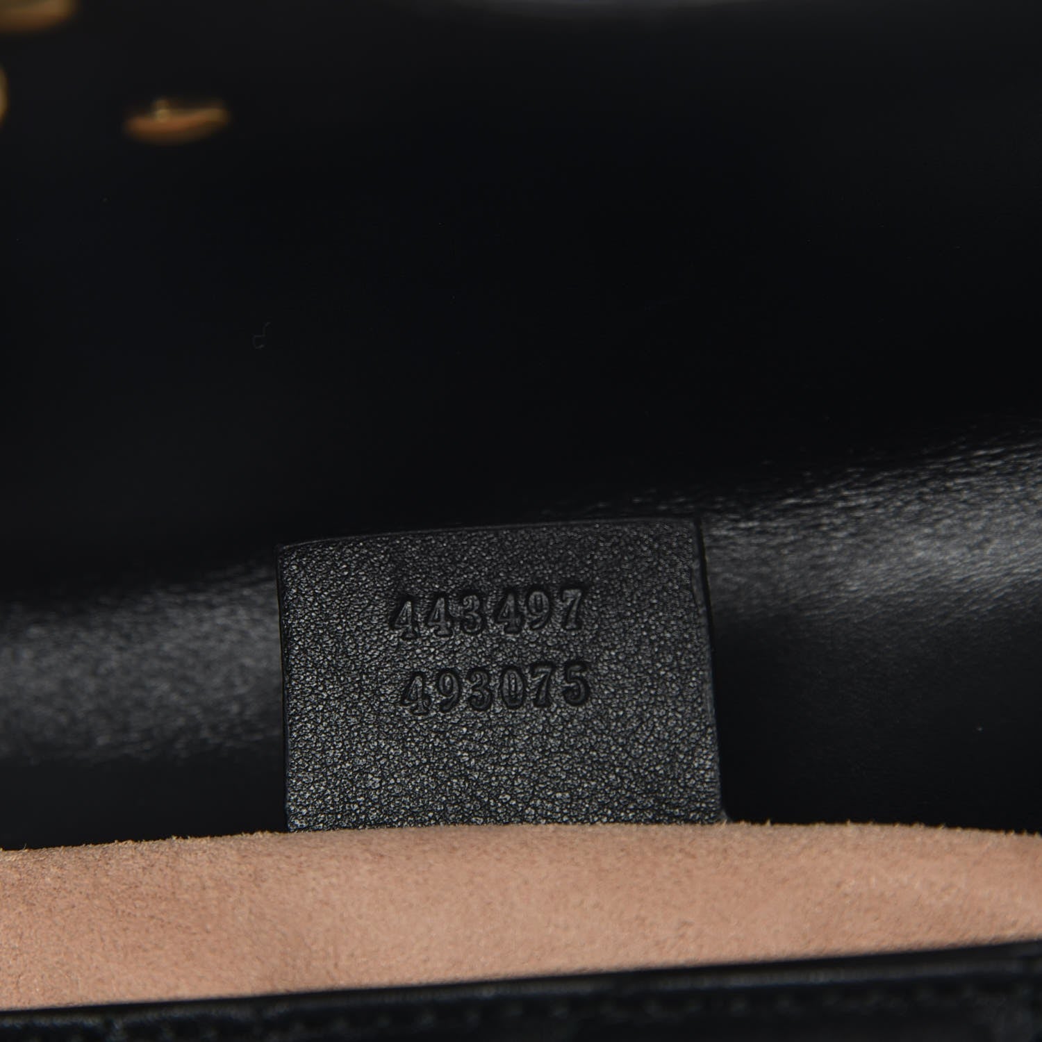 Gucci Calfskin Matelasse Studded Small Pearly GG Marmont Shoulder Bag Black 7 of 7