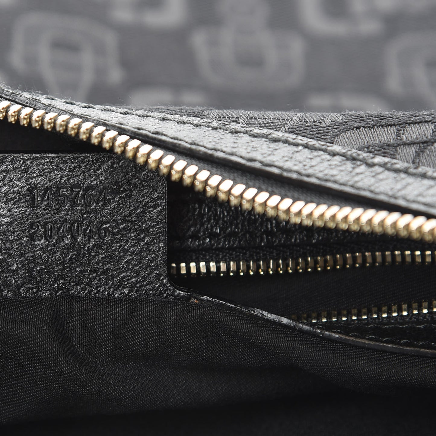 Canvas Horsebit Glam Hobo Black