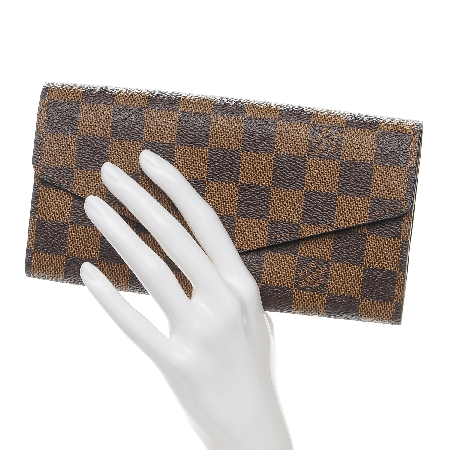 Louis Vuitton Damier Ebene Sarah Wallet NM 2 of 7