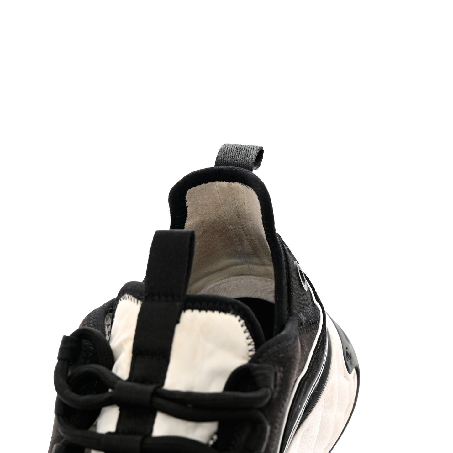 Velvet Calfskin Mixed Fibers CC Sneakers 39 Black