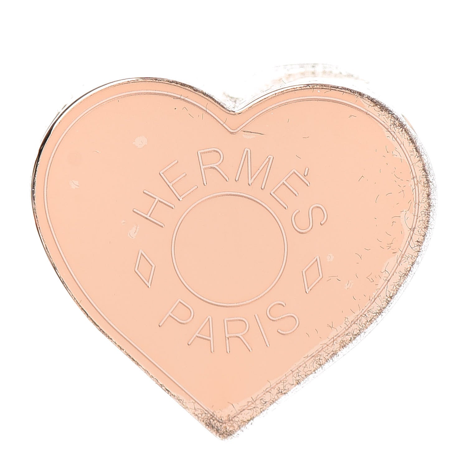 Hermes Permabrass Coeur Scarf Ring 1 of 3
