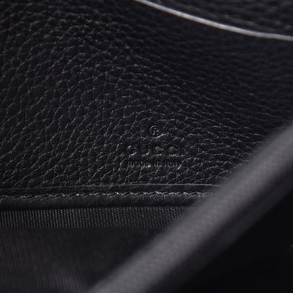 Gucci Pebbled Calfskin Large Soho Continental Wallet Black 7 of 15