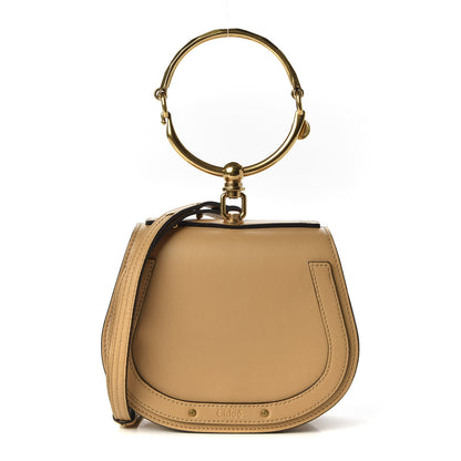 Chloe Calfskin Suede Small Nile Bracelet Bag Bleached Brown 1 of 9