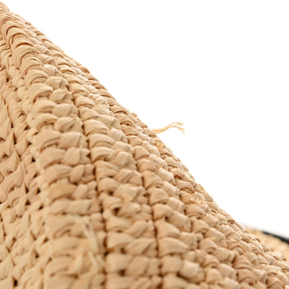 Celine Raffia Calfskin Basket Bag Natural Black 12 of 12