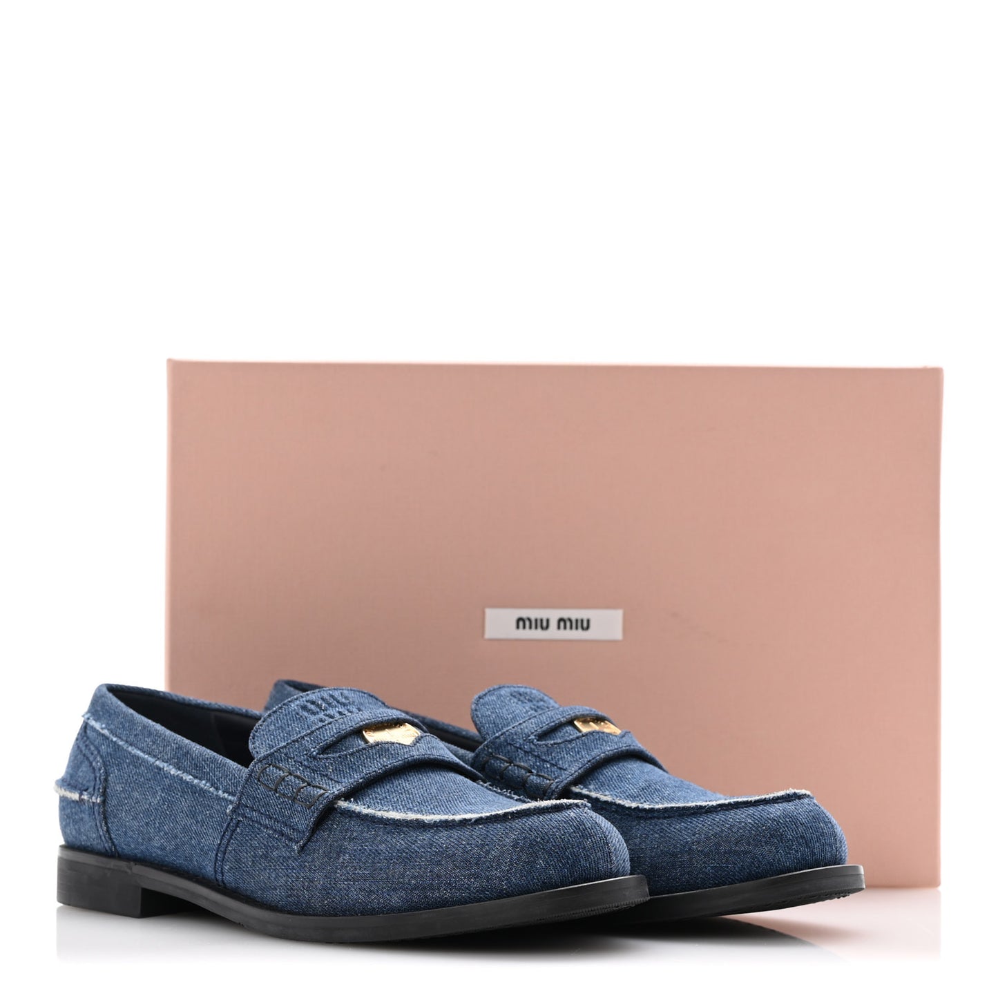 Denim Penny Loafer 38 Denim