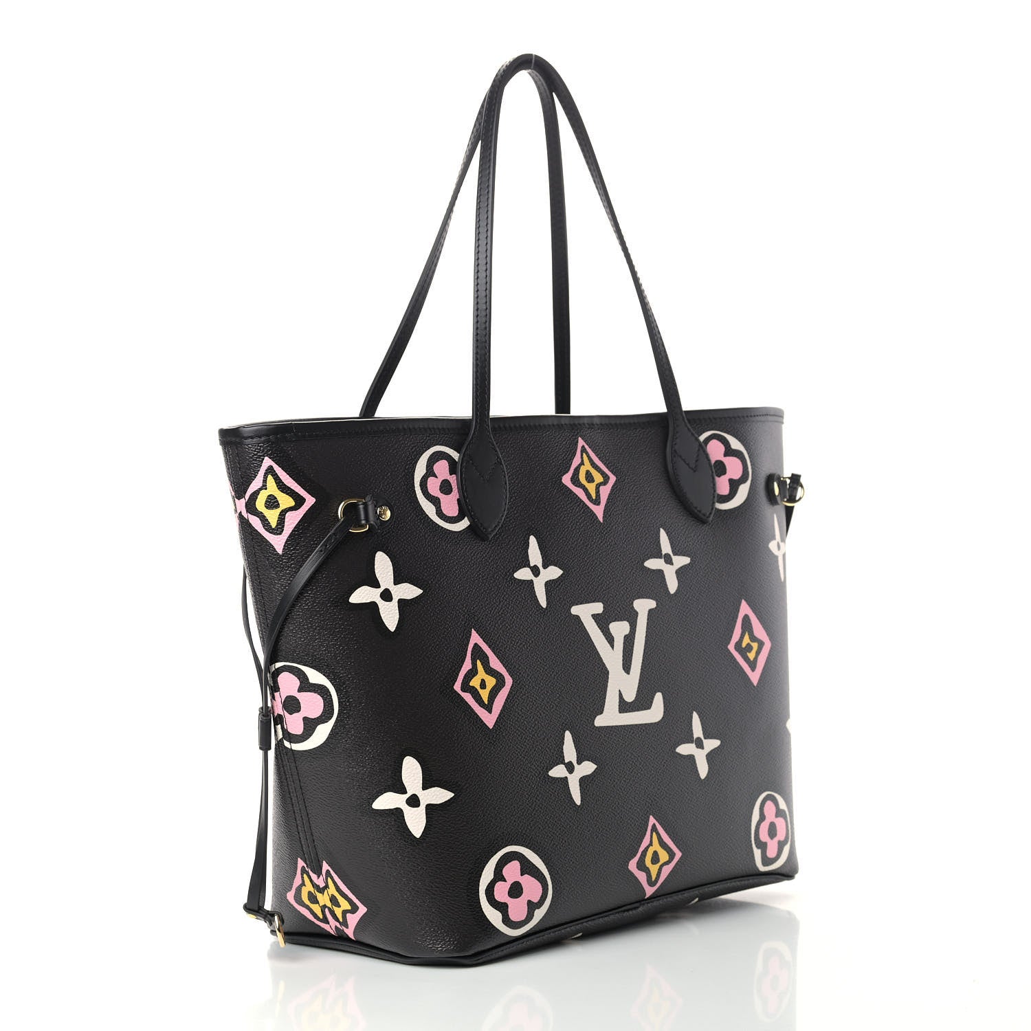 Louis Vuitton Monogram Giant Wild At Heart Neverfull MM Black 3 of 8