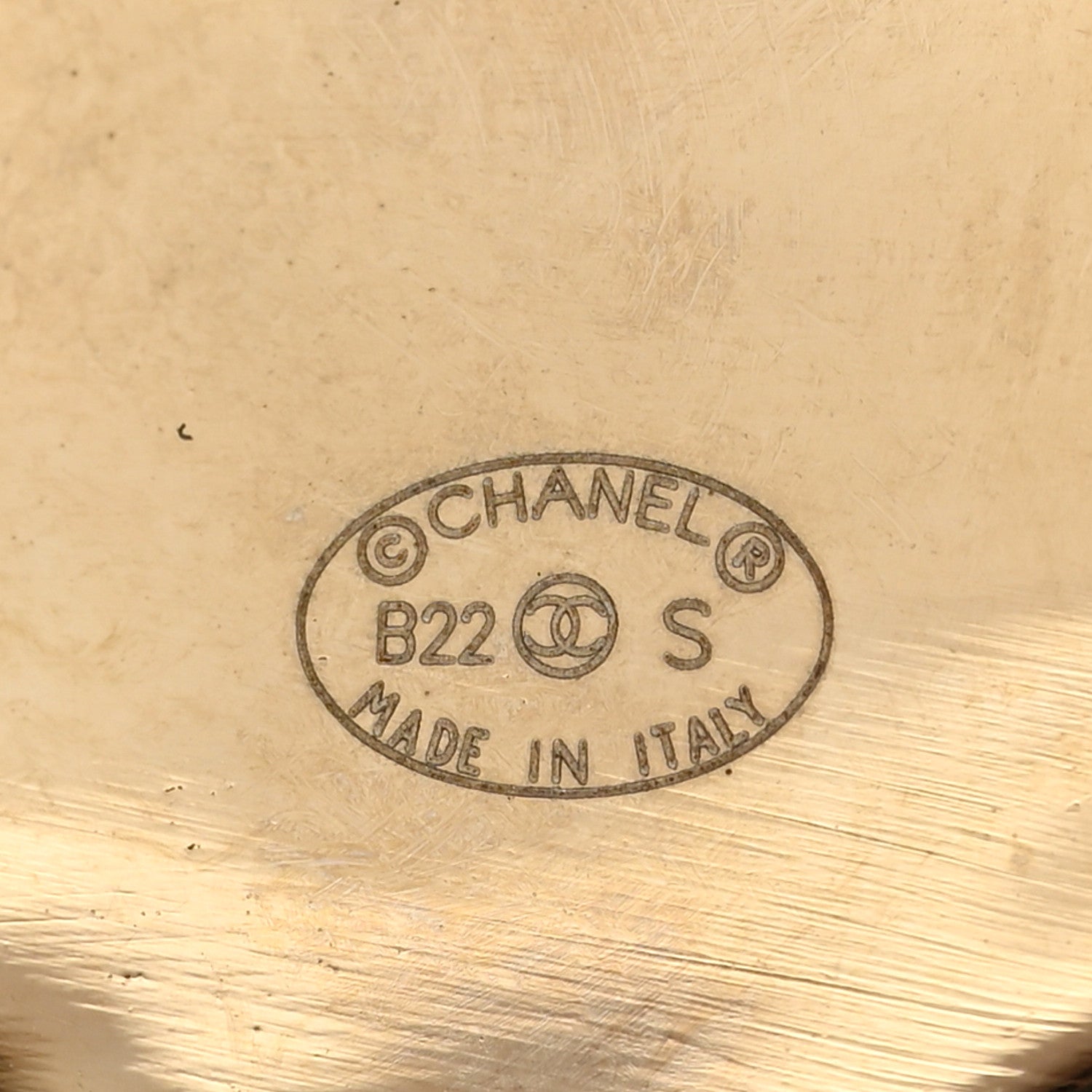 Chanel Metal Resin Crystal CC Earrings Gold 4 of 5