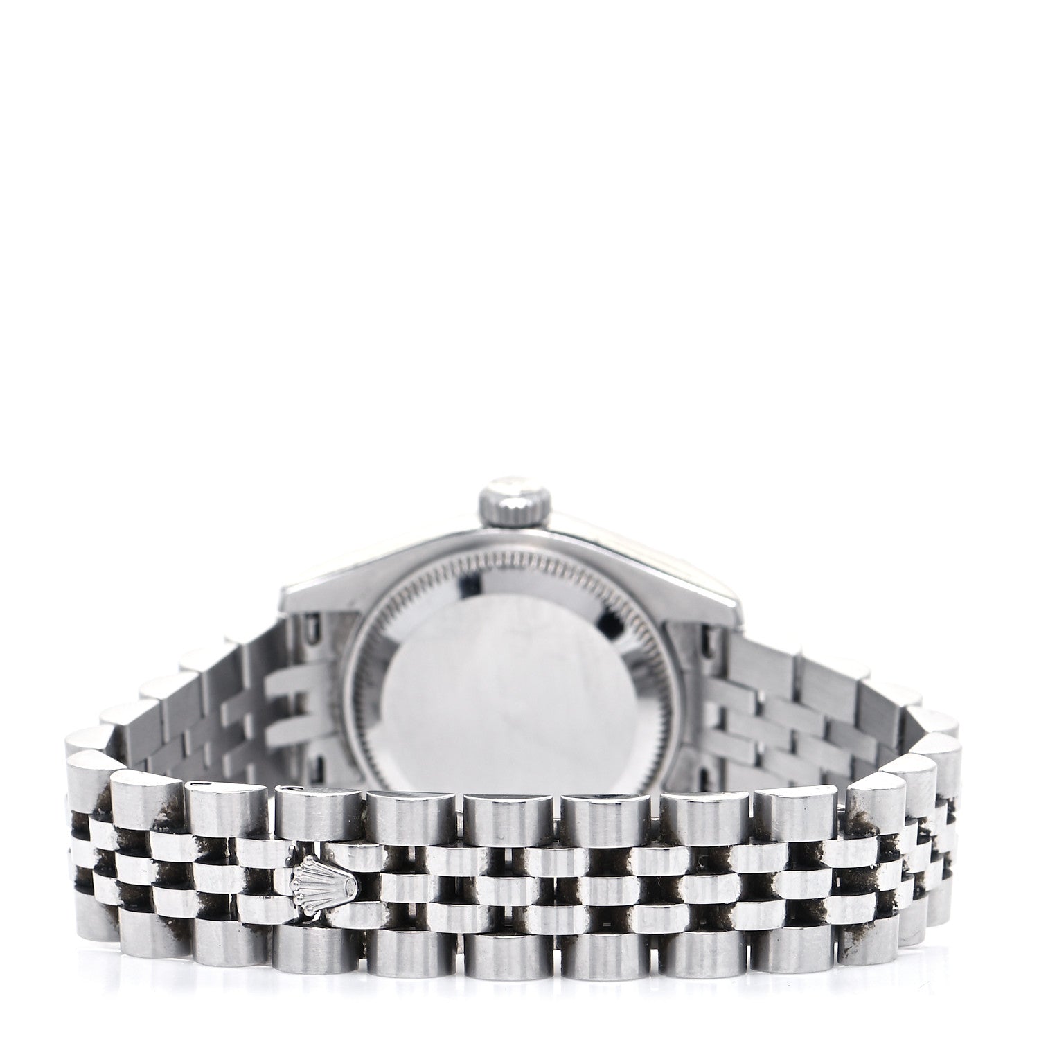 Rolex Stainless Steel 18K White Gold Diamond 26mm Oyster Perpetual Datejust Watch Silver 179174 5 of 9