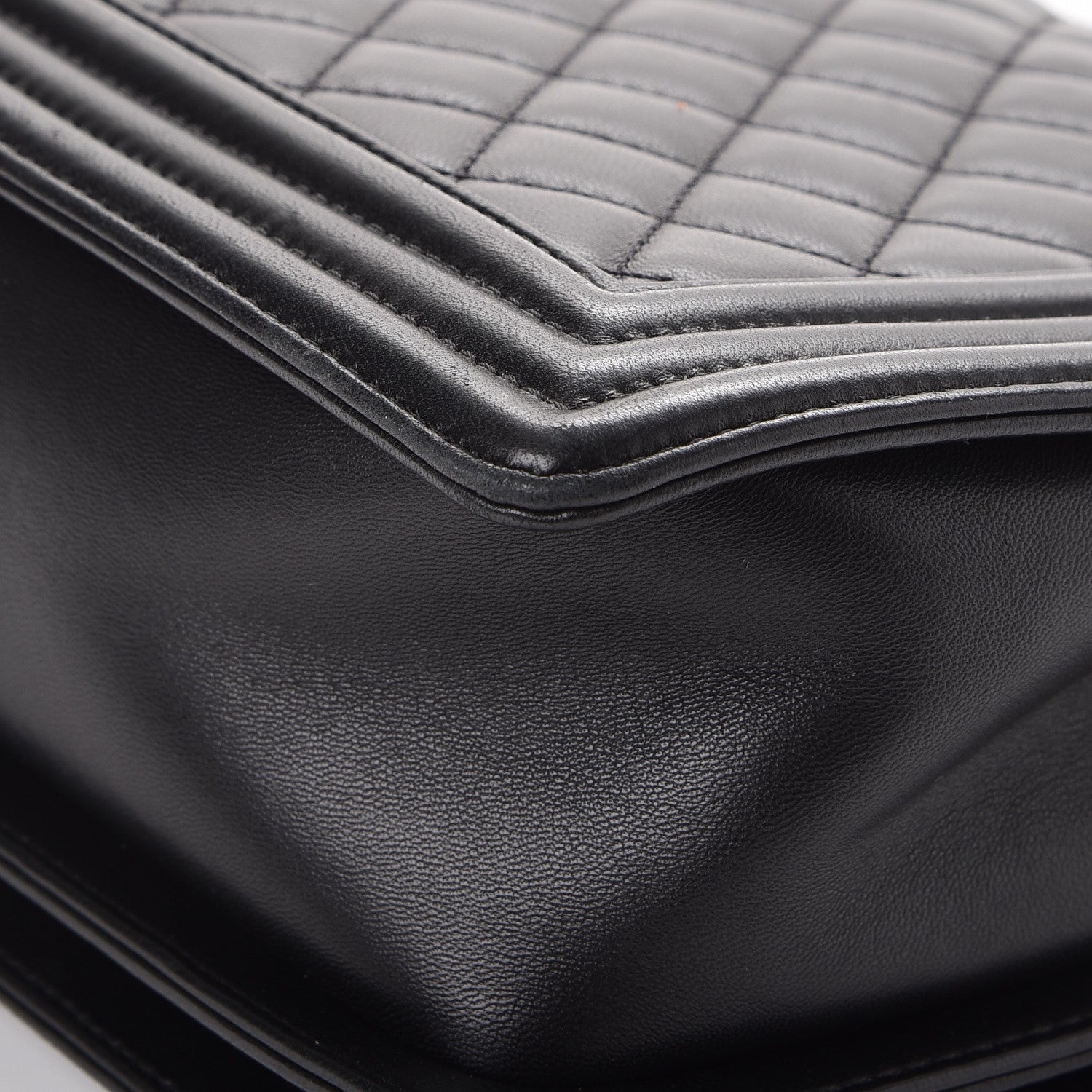 Chanel Lambskin Quilted New Medium Boy Flap Black 11 of 11