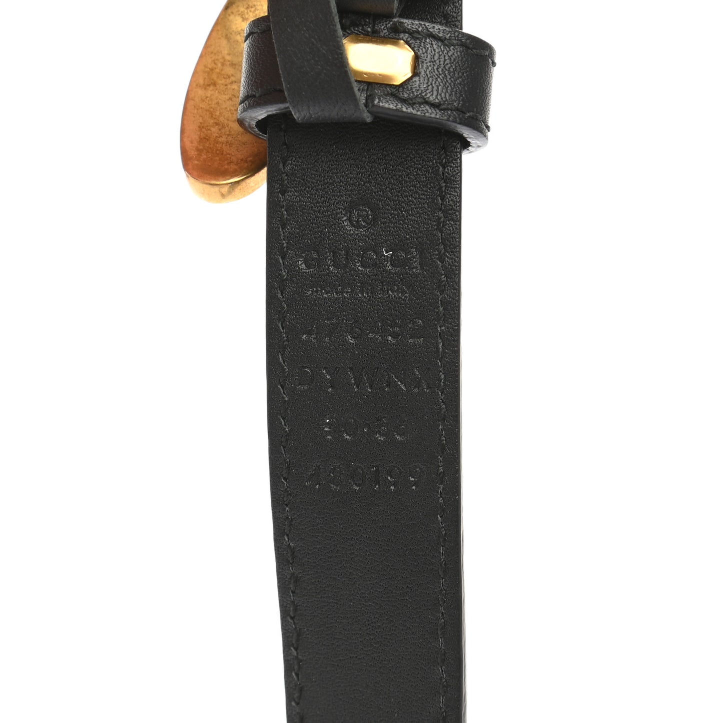 Calfskin Queen Margaret Bee Belt 90 36 Black