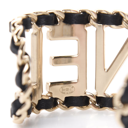 Chanel Lambskin Chain Vintage Allure Bracelet Gold 4 of 5