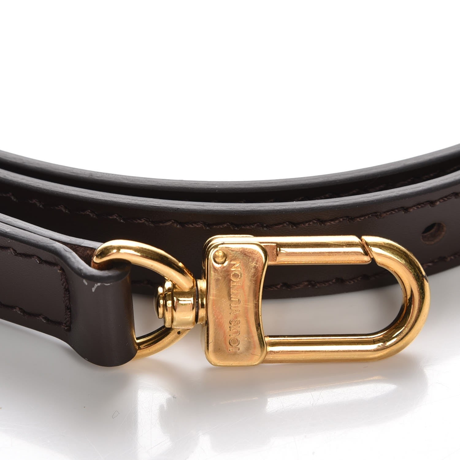 Louis Vuitton Calfskin 16mm Adjustable Shoulder Strap Brown 6 of 6