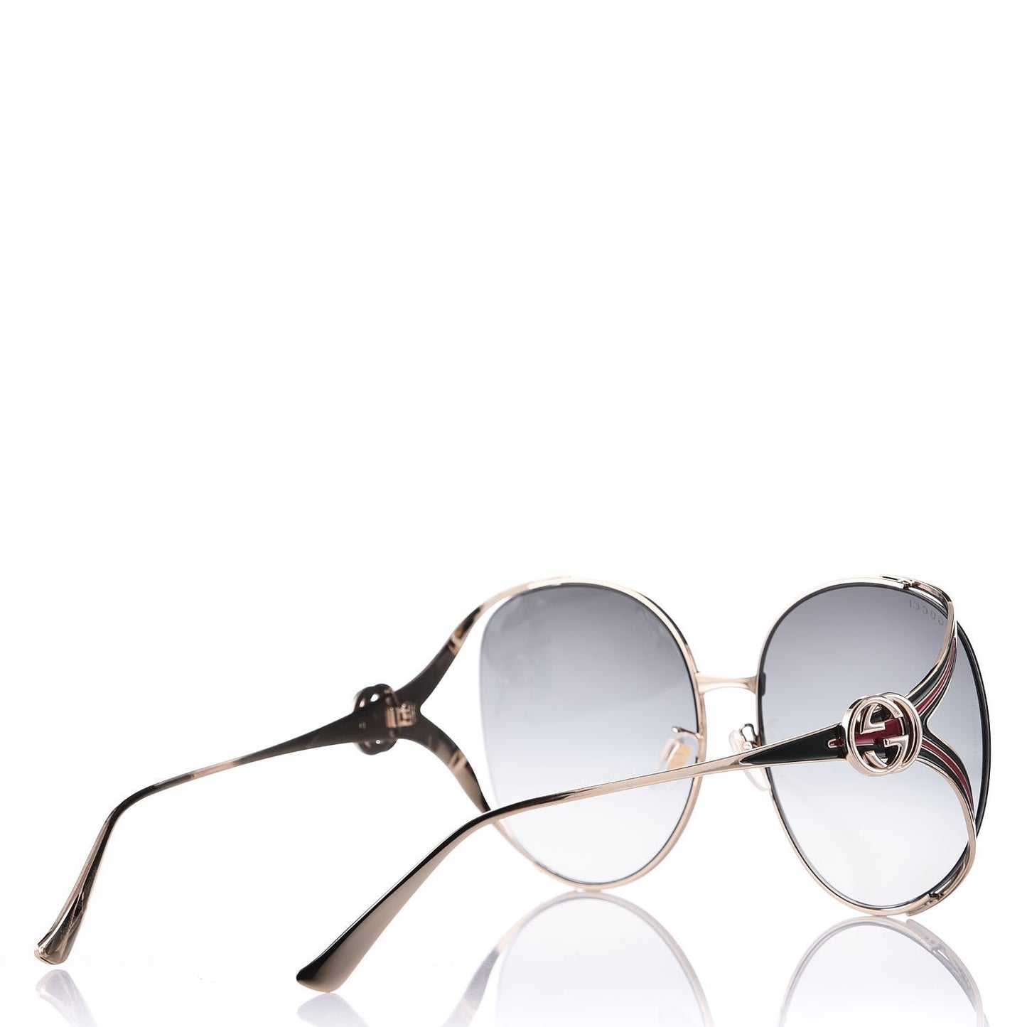 Metal Round Frame GG0225S Sunglasses Gold