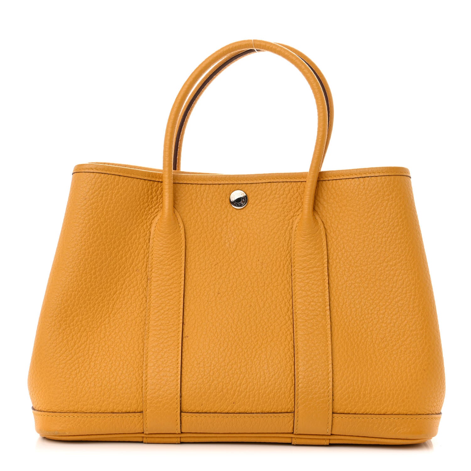 Hermes Vache Country Garden Party 30 TPM Jaune Ambre 1 of 16