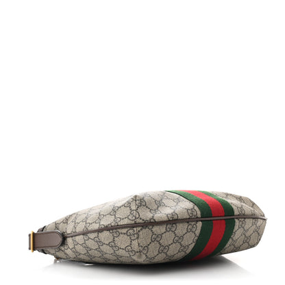 Gucci GG Supreme Monogram Web Small Ophidia Half Moon Hobo Brown 4 of 10