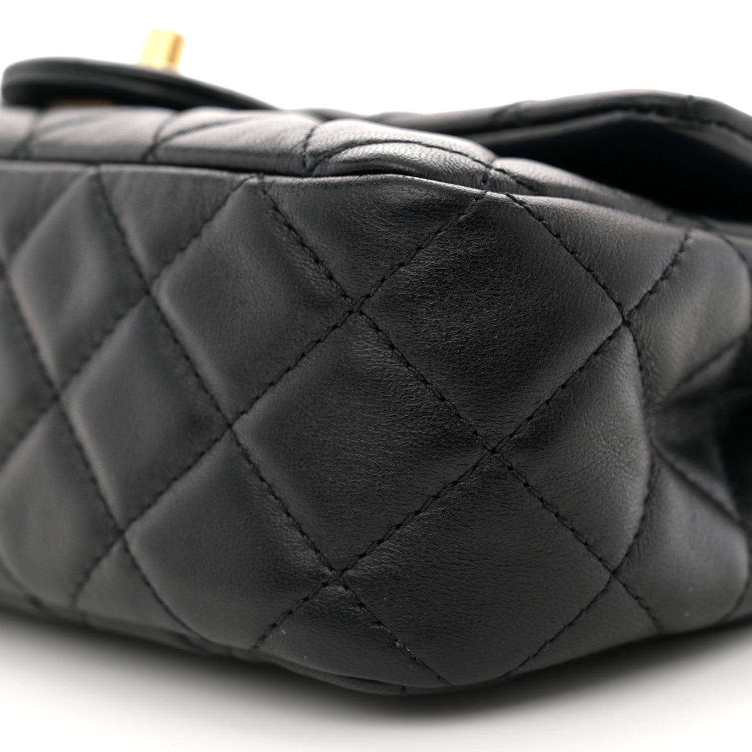 Chanel Lambskin Quilted Mini Rectangular Pearl Crush Flap Black 10 of 11