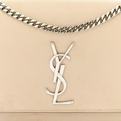 Saint Laurent Grain De Poudre Medium Classic Monogram Kate Satchel Sable Beige 9 of 14