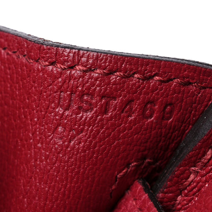 Hermes Togo Birkin 25 Rouge Grenat 7 of 10