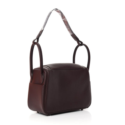 Hermes Taurillon Clemence Lindy 26 Rouge Sellier 3 of 10