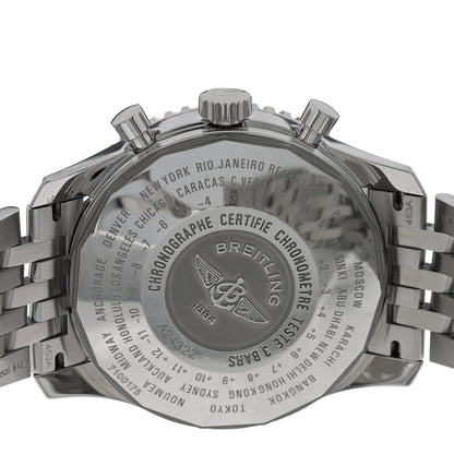 Breitling Stainless Steel 46mm Navitimer GMT World Automatic Watch Black A24322 4 of 5