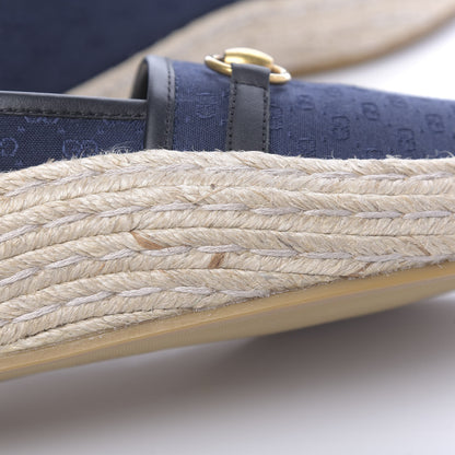 Gucci Jacquard Mini GG Monogram Mens Horsebit Espadrilles 8.5 London Blue Black 11 of 13