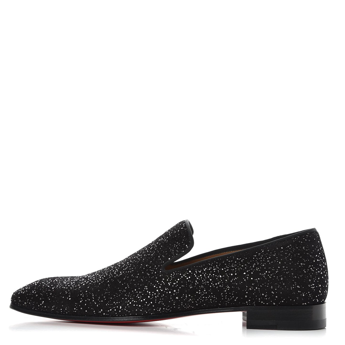 Veau Velours Mens Dandelion Crosta Flat Loafers 40 Black