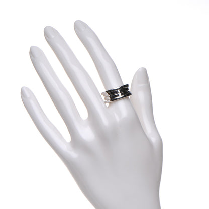 Bulgari 18K White Gold B.Zero1 3 Band Ring 54 6.75 2 of 7