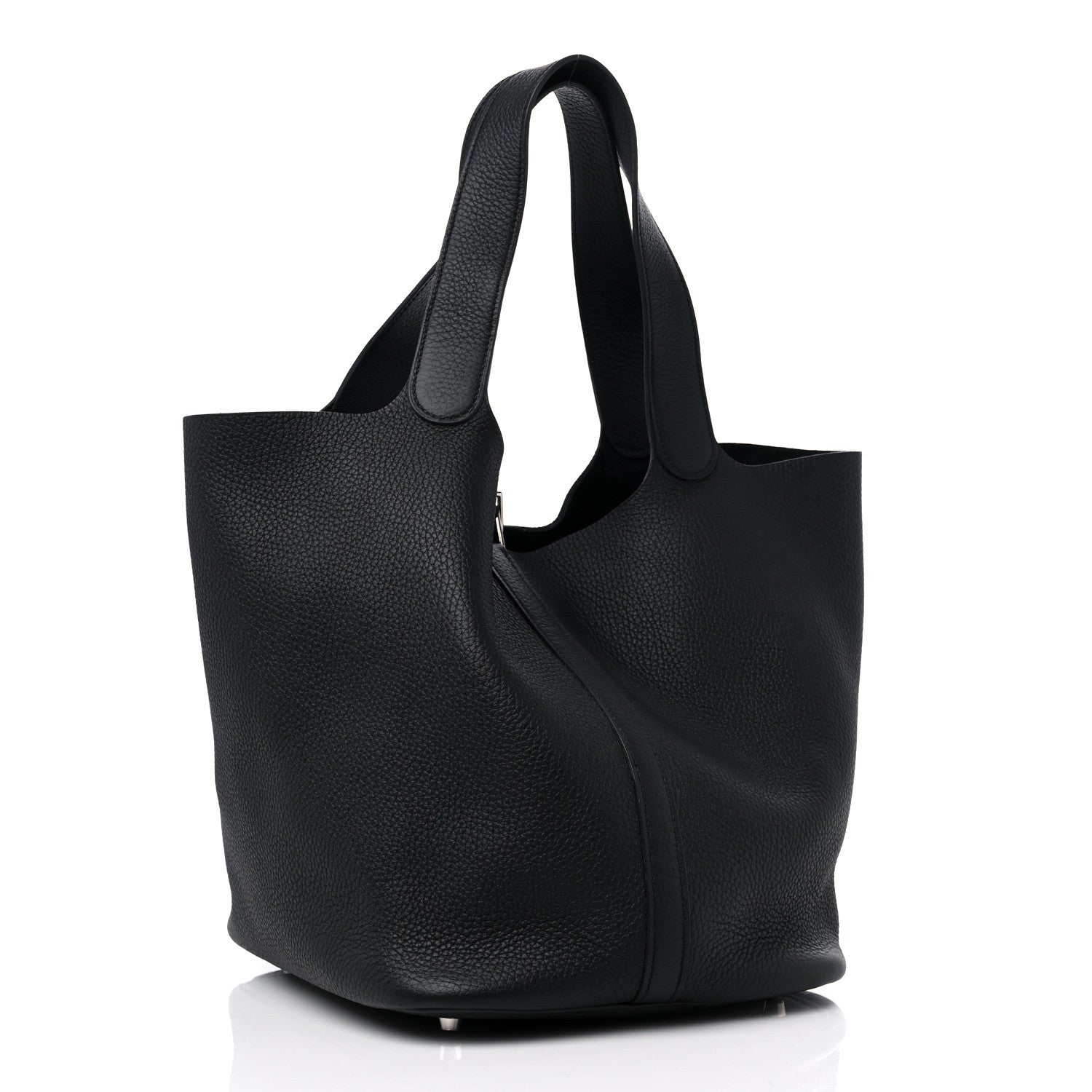 Hermes Taurillon Clemence Picotin Lock 26 GM Black 3 of 8