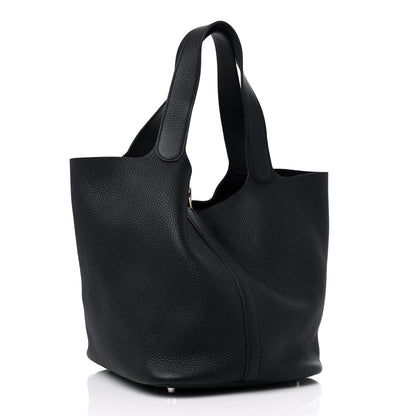 Hermes Taurillon Clemence Picotin Lock 26 GM Black 3 of 8
