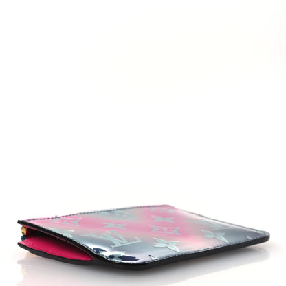 Louis Vuitton Metallic Vernis Degrade Key Pouch Blue Pink 5 of 9