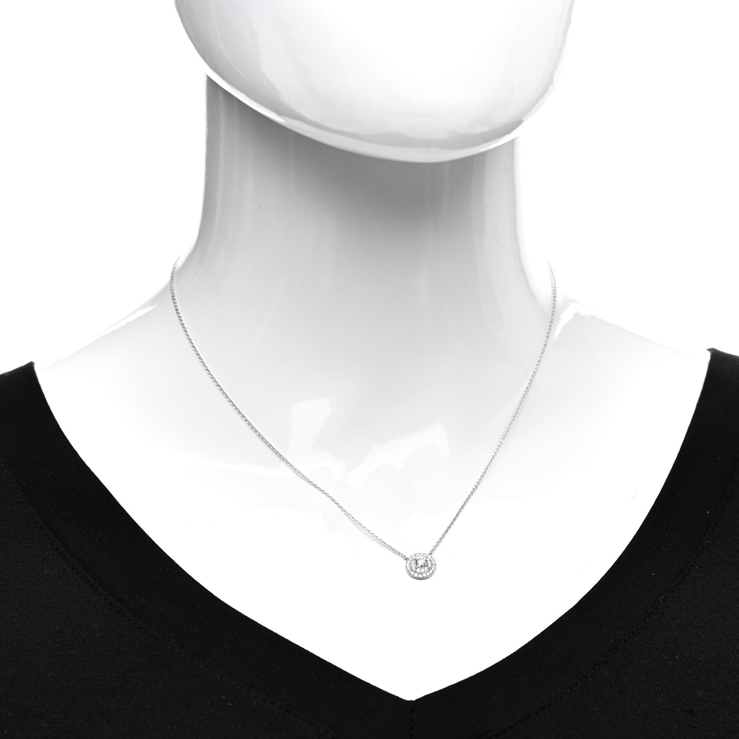 Platinum Diamond Soleste Pendant Necklace