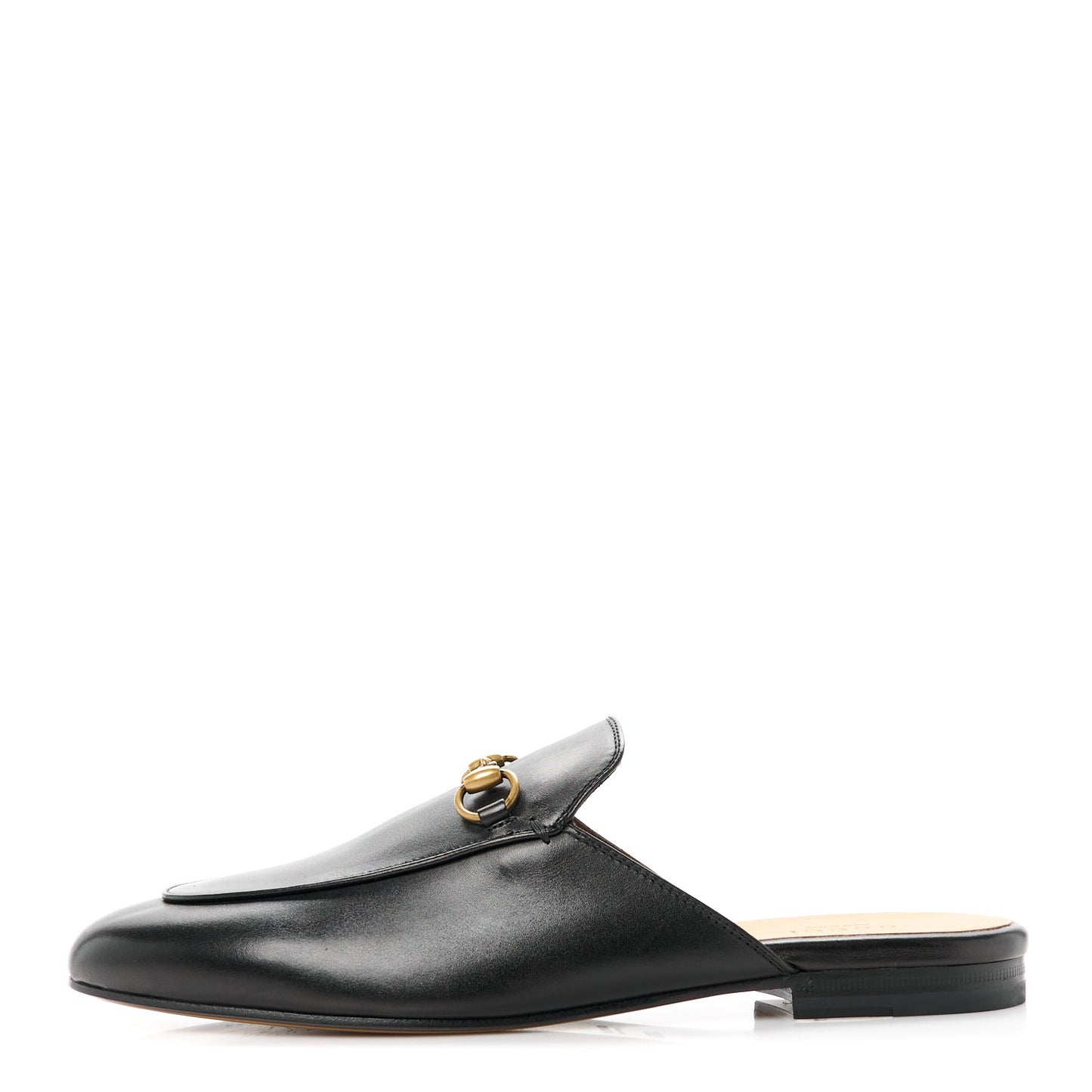 Calfskin Womens Princetown Slippers 39.5 Black