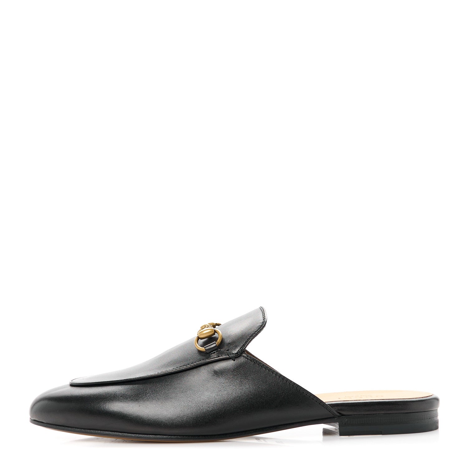 Gucci Calfskin Womens Princetown Slippers 39.5 Black 1 of 8
