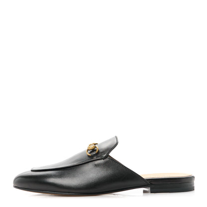 Gucci Calfskin Womens Princetown Slippers 39.5 Black 1 of 8