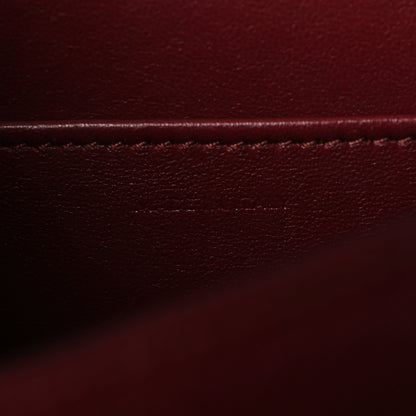Celine Box Calfskin Teen Classic Box Flap Bag Burgundy 7 of 10