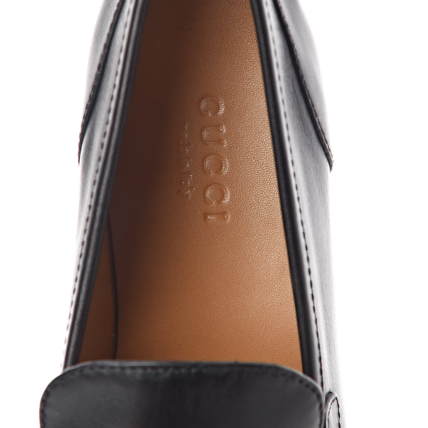 Gucci Calfskin Womens Jordaan Loafers 35 Black 7 of 8