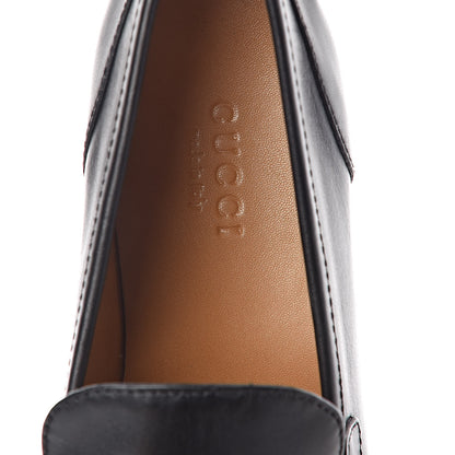 Gucci Calfskin Womens Jordaan Loafers 35 Black 7 of 8