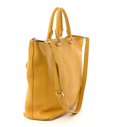 Prada Vitello Daino Shopping Tote Mimosa 3 of 12