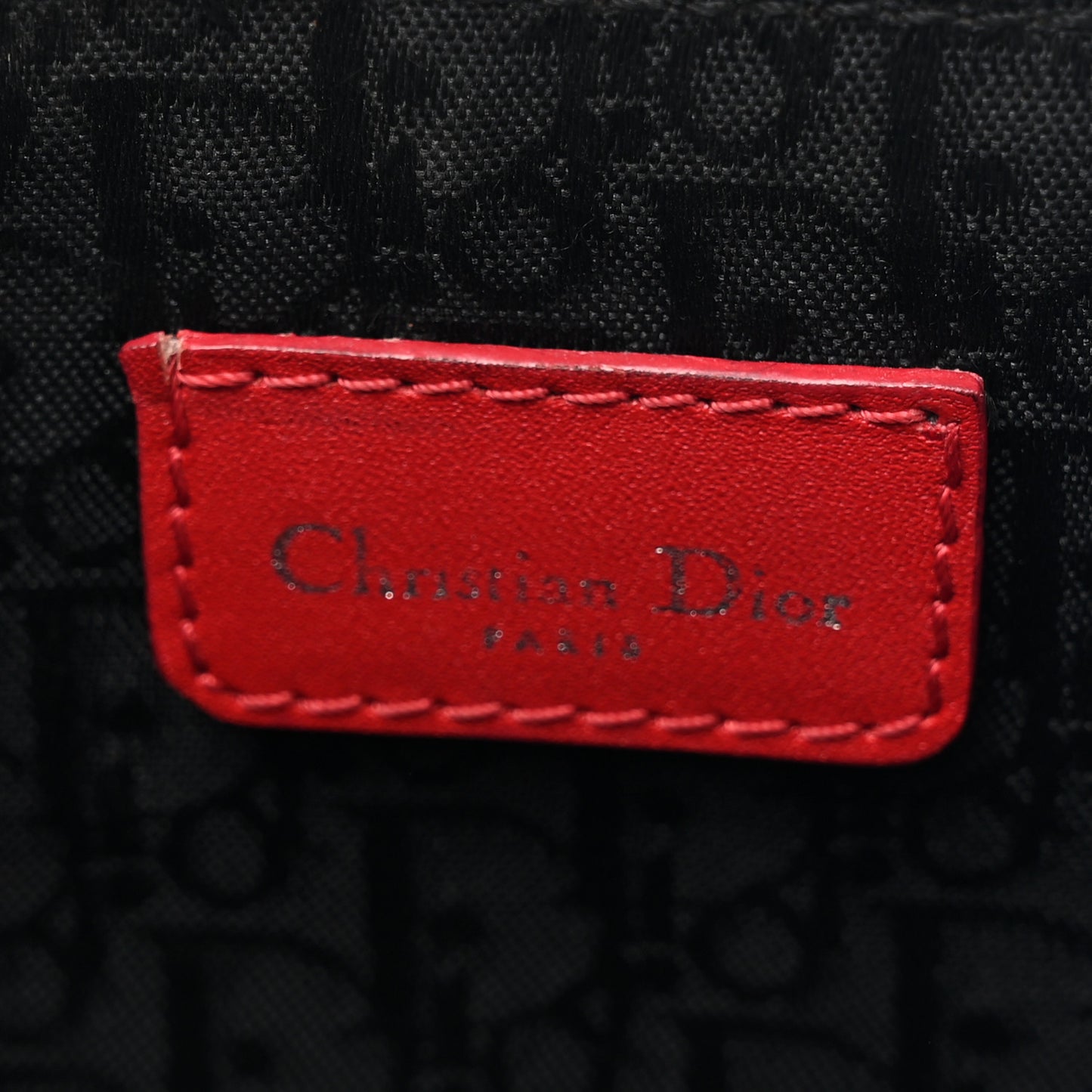 Coated Canvas Hardcore Mini Saddle Pochette Black Red